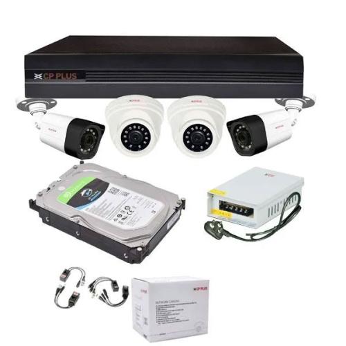 Cp Plus 2MP Dome Bullet HD CCTV Camera With 4CH DVR Kit Price in Hyderabad, telangana